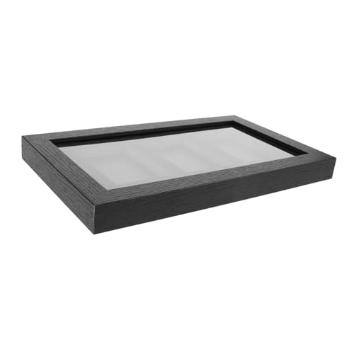 DIKACA Sportkarten Display Fotorahmen Vitrine Baseballkarten Rahmen Sammelkarten Display Faserplatte Schwarz von DIKACA