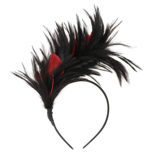 DIKACA Stirnband Halloween Kopfband Haarschmuck Masquerade Karneval Kostüm Zubehör Damen Schwarz Rot DIKACA Stirnband Halloween Kopfband Haarschmuck Masquerade Karneval Kostüm Zubehör Damen Schwarz Rot von DIKACA