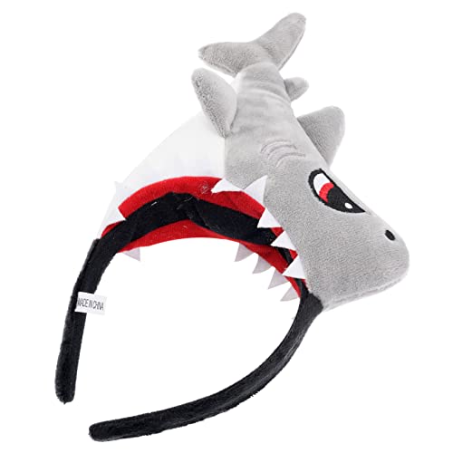 DIKACA Stirnband Stirnbänder Beängstigend Hai-kopfbedeckung Haarband Party Cosplay Halloween Thematisiert Dame Haarzubehör Für Mädchen Lustige Haarbänder Kopfbedeckung Anziehen Grey Stoff DIKACA Stirnband Stirnbänder Beängstigend Hai-kopfbedeckung Haarband Party Cosplay Halloween Thematisiert Dame Haarzubehör Für Mädchen Lustige Haarbänder Kopfbedeckung Anziehen Grey Stoff von DIKACA