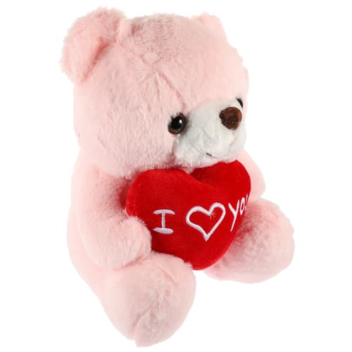 DIKACA Teddybär Kuscheltier kuschelbären valentinsgeschenke geburtstagszig valtinstaggeschenke Bär Plüsch Valentinsbär Kuscheltiere für Jungen Kuscheltiere Plüsch PP Baumwolle Rosa von DIKACA