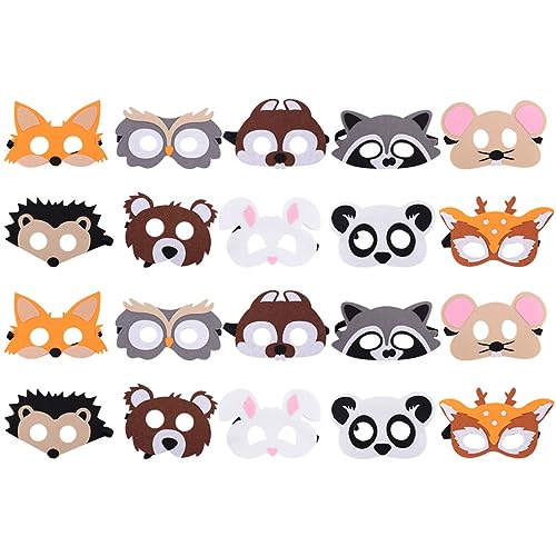DIKACA Tiermasken Maskerade Masken Tiermaske Filz Halloween Maske Fuchsmaske Eulenmasken Maskenstütze Cosplay Dekorative Maske Hasenmaske Bärenmaske Maskerademaske Karneval DIKACA Tiermasken Maskerade Masken Tiermaske Filz Halloween Maske Fuchsmaske Eulenmasken Maskenstütze Cosplay Dekorative Maske Hasenmaske Bärenmaske Maskerademaske Karneval von DIKACA