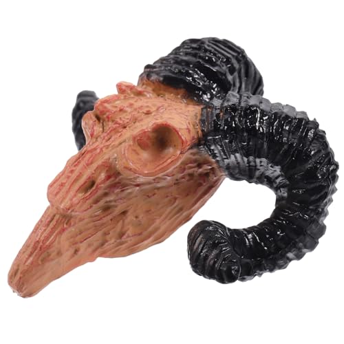 DIKACA Halloween Puppenhaus Ornament Maßstab 1:12 Kunststoff Miniatur Schädel Modell Tiere Schädel Dekore Für Dekorative Zubehör von DIKACA