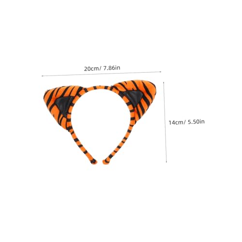 DIKACA Tiger Ohren Stirnband und Leichtes Cosplay Kostüm Zubehör für Party und Fasching Angenehmes Material Dekoratives Tier accessoire für Frauen und Auffälliges Design DIKACA Tiger Ohren Stirnband und Leichtes Cosplay Kostüm Zubehör für Party und Fasching Angenehmes Material Dekoratives Tier accessoire für Frauen und Auffälliges Design von DIKACA