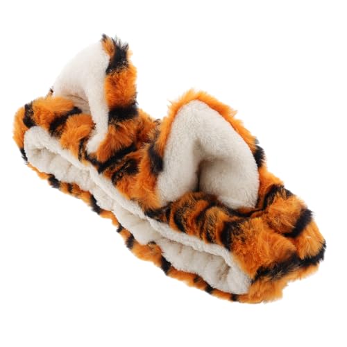 DIKACA Tiger Plüsch Stirnband für Damen Kuscheliges Spa Haarband Niedliches Tier Design Elastisch und für Gesichtsreinigung Make Up und Hautpflege Komfortabel und Haarschonend DIKACA Tiger Plüsch Stirnband für Damen Kuscheliges Spa Haarband Niedliches Tier Design Elastisch und für Gesichtsreinigung Make Up und Hautpflege Komfortabel und Haarschonend von DIKACA