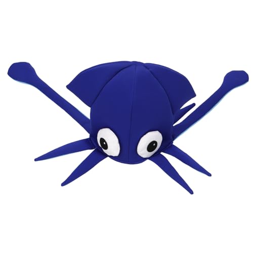 DIKACA Tintenfischhut Oktopus Erwachsene Halloween Kostüm Hüte Lustig Plüsch Performance-hut-requisite Partyhut Karnevals-foto-requisite Cartoon-hut-requisite Stoff Blue DIKACA Tintenfischhut Oktopus Erwachsene Halloween Kostüm Hüte Lustig Plüsch Performance-hut-requisite Partyhut Karnevals-foto-requisite Cartoon-hut-requisite Stoff Blue von DIKACA