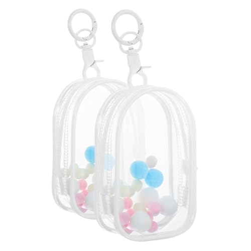 DIKACA Transparente PVC Puppenvitrine Mit Aufhängung Praktische Aufbewahrungstasche Für Kleine Figuren Und Sammlerstücke Für Puppen Und Minifiguren Transparentes Design von DIKACA