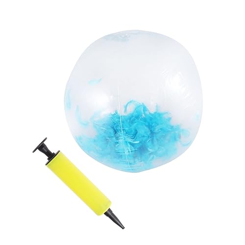 DIKACA Transparenter Aufblasbarer Glitzerball Foto Requisiten Für Strandspiele Pumpgerät Für Interaktive Eltern Spiele Und Wasserspaß Am Pool von DIKACA
