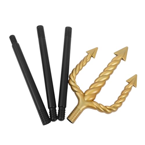 DIKACA Trident Kostümrequisite mit Abnehmbarem Stab Sicherer Spiralförmiger für Halloween und Meeresgott Cosplay Einfach Zusammenbaubar für Party und Bühne DIKACA Trident Kostümrequisite mit Abnehmbarem Stab Sicherer Spiralförmiger für Halloween und Meeresgott Cosplay Einfach Zusammenbaubar für Party und Bühne von DIKACA