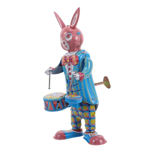 DIKACA Trommelroboter für Retro musikspielzeug lustiges Kunsthandwerk Kleinkindspielzeug Eisenkaninchen Wird aufgezogen Hasenfigur DIKACA Trommelroboter für Retro musikspielzeug lustiges Kunsthandwerk Kleinkindspielzeug Eisenkaninchen Wird aufgezogen Hasenfigur von DIKACA