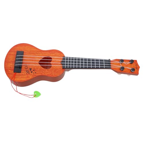 DIKACA Kinder-Ukulele-Spielzeug Hölzernes Kindergitarren-Spielzeug Für Anfänger Musikinstrument Für Kleinkinder von DIKACA