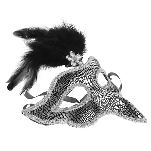 DIKACA Venetian Maske mit Federn und Strass Halbe Vogel gesichtsmaske für Karneval Maskenball Fasching Bühnenshow und Party Elegantes Federmotiv im Adlerdesign Unisex DIKACA Venetian Maske mit Federn und Strass Halbe Vogel gesichtsmaske für Karneval Maskenball Fasching Bühnenshow und Party Elegantes Federmotiv im Adlerdesign Unisex von DIKACA