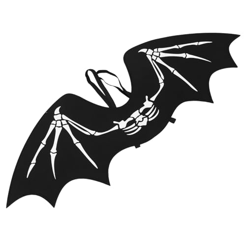 DIKACA Verstellbare Dämonen Fledermausflügel Cosplay Requisiten für Erwachsene und Schwarze Gothic Flügel mit Detailliertem Design und Komfort für Halloween Parties Aufführungen von DIKACA