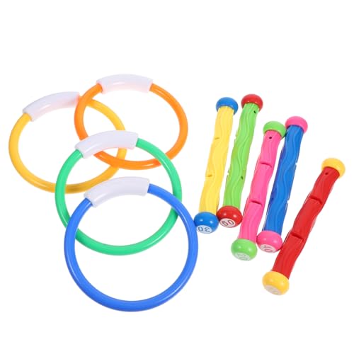 DIKACA Wasserspielzeug Kinderspielzeug Underwater Pool Diving Toys Diving Rings with Diving Spielzeugringe Kinderpoolspielzeug Sticks Training Pool Swimming Toys Kids Pool Toys DIKACA Wasserspielzeug Kinderspielzeug Underwater Pool Diving Toys Diving Rings with Diving Spielzeugringe Kinderpoolspielzeug Sticks Training Pool Swimming Toys Kids Pool Toys von DIKACA