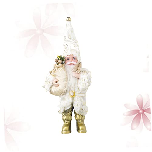 DIKACA Weihnachtsmann-Figuren-sammlungsdekor Lustiger Weihnachtsmann-Spielzeug Weihnachtsmann-Puppe Stehende Weihnachtsmannstatue Stehende Weihnachtsmannpuppe Zu Hause Kleine Puppe Kind von DIKACA