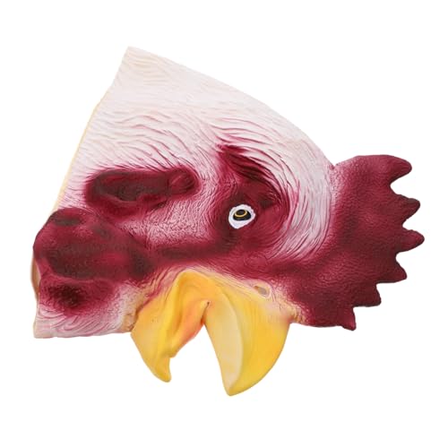 DIKACA Witzige Maske Halloween Hahnenmaske Tiermaske Für Kostümparty Und Cosplay Robuste Halloween Verkleidung Einhorn Kostü Zubehör Halloween-masken von DIKACA