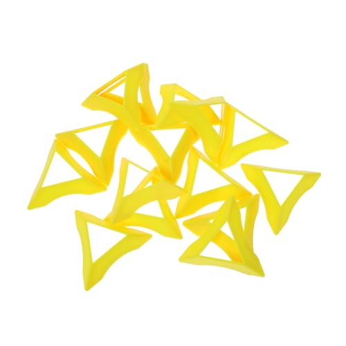 DIKACA Würfelhalter Puzzle Würfelbasen Farbige Dreieckswürfelhalter Prismenwürfel Spielzeugständer Würfel Display Basis Würfel Display Stativ Würfel Stativständer Kunststoff von DIKACA