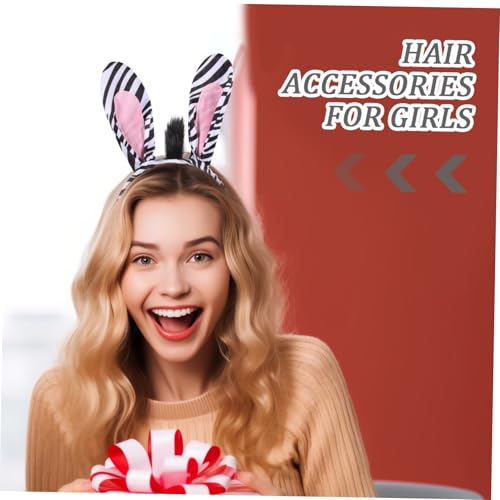 DIKACA Zebra Ohr Haarreif Stirnband Kuschelig Langlebig für Damen Mädchen Karneval Festival Cosplay Tier Kostüm Accessoire DIKACA Zebra Ohr Haarreif Stirnband Kuschelig Langlebig für Damen Mädchen Karneval Festival Cosplay Tier Kostüm Accessoire von DIKACA