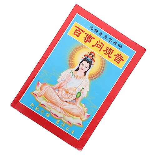 DIKACA Zeichenbuch Chanting Telling Kit Thank The Divination You Wahrsagebuch Happy Prop Fortune Sticks Buchgeschenk Für Buddhistische Gläubige Wahrsagezubehör Papier von DIKACA
