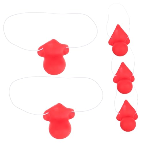 DIKACA Zirkusnasen Austauschbare Clown Requisite Clownnase aus Clownnasen Zirkusnasen Rote Cosplay Vinyl Nase Clownsnase Schwammbälle Nasen Halloween Cosplay Nase Weihnachten Karneval von DIKACA