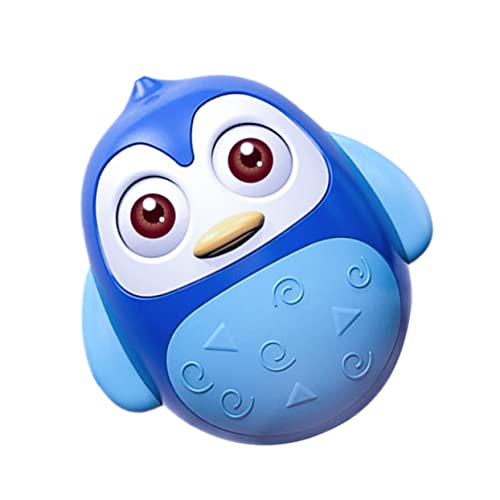 DIKACA die Glocke rütteln interaktives Pinguin Kinderwagen babyspielzeuge Tumbler interessantes Kinderspielzeug Wackelbecher Plastik Blue von DIKACA