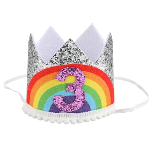 DIKACA digitale rote Krone Regenbogen babygeburtstag zubehör Mini-Geburtstagshüte Einhorn -Geburtstagsmütze haaraccessoires jahrestag Kronenhut für Babys Kronstirnband Vlies Weiß DIKACA digitale rote Krone Regenbogen babygeburtstag zubehör Mini-Geburtstagshüte Einhorn -Geburtstagsmütze haaraccessoires jahrestag Kronenhut für Babys Kronstirnband Vlies Weiß von DIKACA