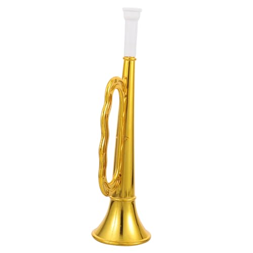 DIKACA kinderinstrumente musikinstrumente Instrument kindergeburtstags mitgebsel Blasinstrument interessante Kindertrompete lustige Plastiktrompete Golden von DIKACA