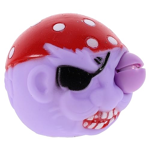 DIKACA kneifen stressabbau dekompressionsspielzeug Entspannendes funnytoys Druckabbau Cartoon-Quetschball- kleine Quetschspielzeuge PVC Violett von DIKACA