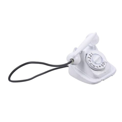 DIKACA puppenhaus Telefon für kinderspielzeug Geschenkidee Miniaturfigur Telefon Puppenhaus-Miniaturartikel Retro-Miniaturtelefon Mikrofonmodell Metall Weiß DIKACA puppenhaus Telefon für kinderspielzeug Geschenkidee Miniaturfigur Telefon Puppenhaus-Miniaturartikel Retro-Miniaturtelefon Mikrofonmodell Metall Weiß von DIKACA
