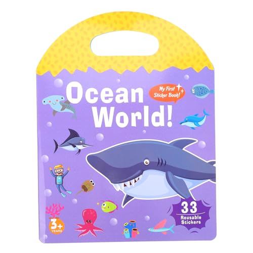 DIKACA ruhiges kinderbuch stickerheft stickerbücher für Kreatives für Farbenfrohes Lernbuch Vorschul-Lernbuch für Buch Frühes Lernen Gelee-Aufkleber von DIKACA