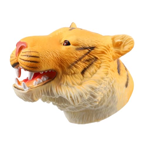DIKACA tierische Marionette Hand Puppet handspielpuppen Handpuppe für Fantasie zabawki stymulujące rozwój Kinderhandpuppe Handpuppe für Handpuppe weiches Gummi Yellow von DIKACA