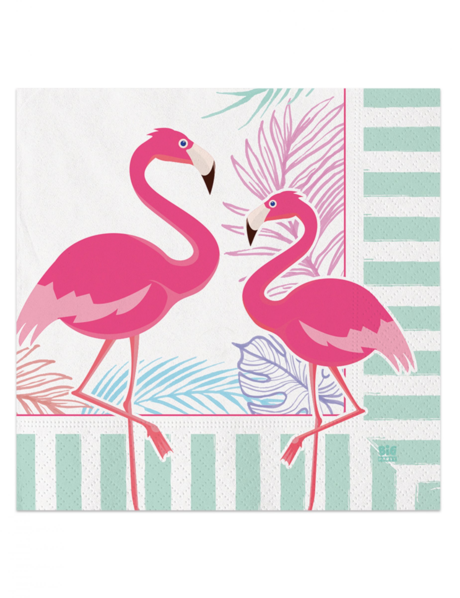 20 Flamingo Party Papierservietten 33 x 33 cm tropisch von DIMAV