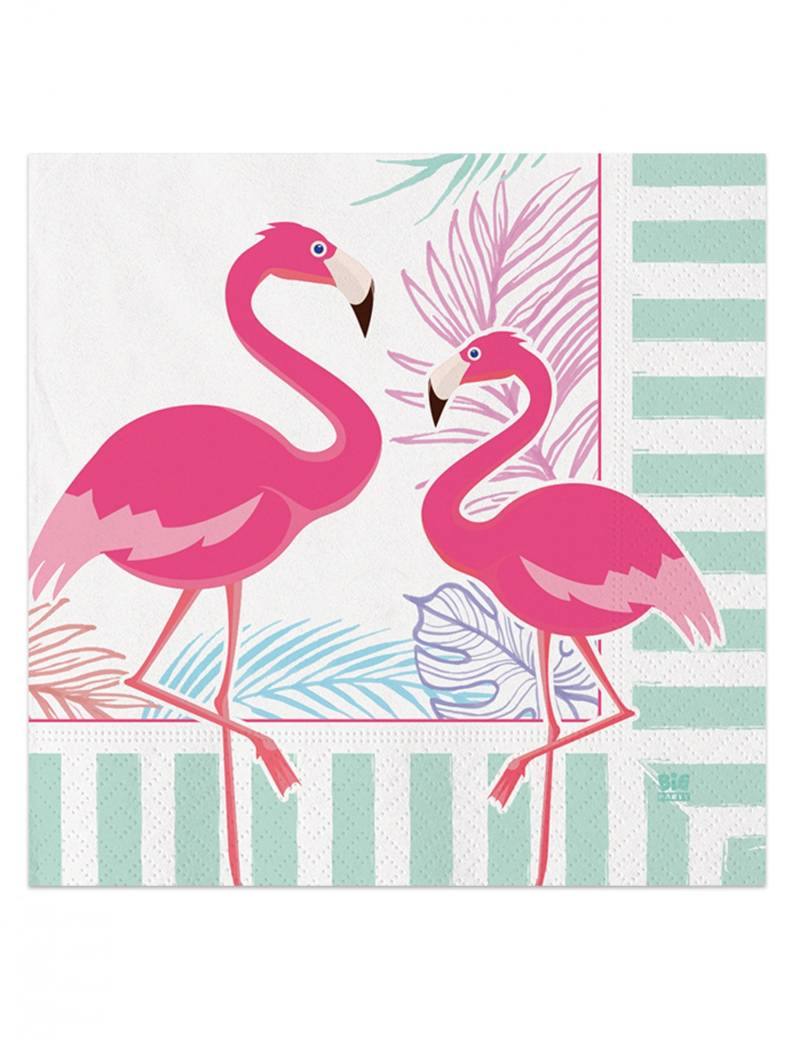 20 Flamingo Party Papierservietten 33 x 33 cm tropisch 20 Flamingo Party Papierservietten 33 x 33 cm tropisch von DIMAV