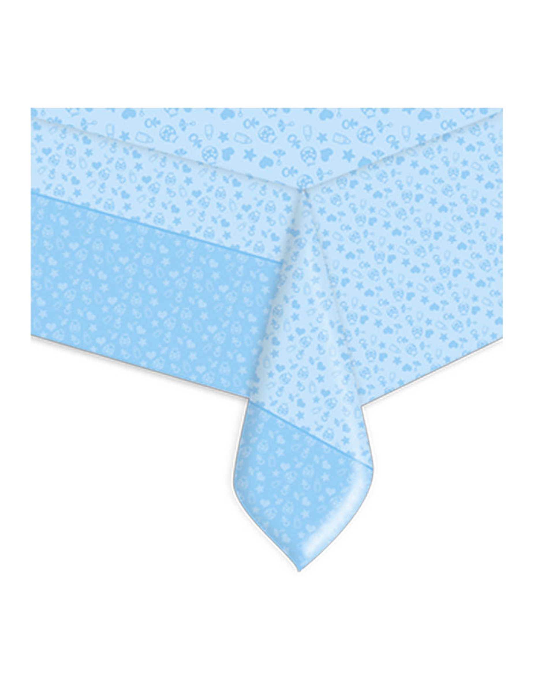 Plastiktischdecke Meine Taufe Blau 140 x 270 cm Babymotive von DIMAV