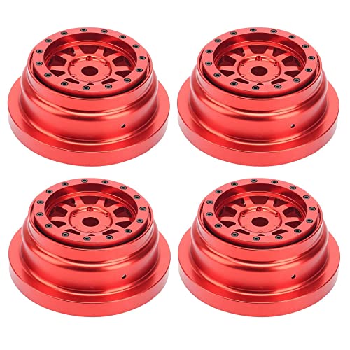 DINESA 4 x Metall-Felgennabe für 1/8 RC Auto-Upgrade-Teile Zubehör, rot DINESA 4 x Metall-Felgennabe für 1/8 RC Auto-Upgrade-Teile Zubehör, rot von DINESA