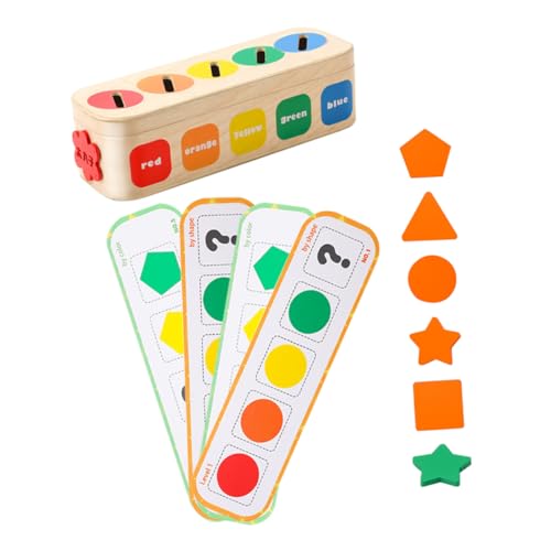 DINHEAROM 1 Set Sortierspielzeug Aus Holz, Form- Und Farbanpassungspuzzle, Frühkindliches Bildungsspielzeug, Farb- Und Formsortierung, Passendes Spielzeug DINHEAROM 1 Set Sortierspielzeug Aus Holz, Form- Und Farbanpassungspuzzle, Frühkindliches Bildungsspielzeug, Farb- Und Formsortierung, Passendes Spielzeug von DINHEAROM
