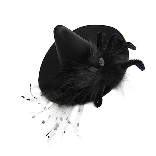 DINHEAROM 1 Stück Schwarzes Hexenhut Haarspange für Damen für Halloween Kostümpartys und Gothik Outfits Stylisches Haaraccessoire für Feierliche Anlässe DINHEAROM 1 Stück Schwarzes Hexenhut Haarspange für Damen für Halloween Kostümpartys und Gothik Outfits Stylisches Haaraccessoire für Feierliche Anlässe von DINHEAROM
