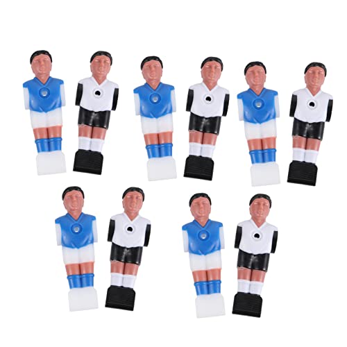 DINHEAROM 10Stücke Tischfußballspieler Tischfußballzubehör Langlebige Harzmaterialien Einfache Installation Weiße und Weiße Figuren für Tischfußballspiele DINHEAROM 10Stücke Tischfußballspieler Tischfußballzubehör Langlebige Harzmaterialien Einfache Installation Weiße und Weiße Figuren für Tischfußballspiele von DINHEAROM