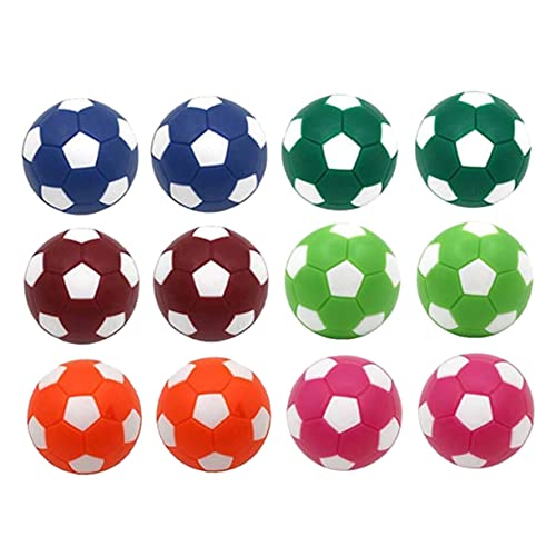 DINHEAROM 12Stücke Mini Tischfußball Bälle Ersatzkugeln für Tischfußballspiele für Langlebige Farben für Fußballfans DINHEAROM 12Stücke Mini Tischfußball Bälle Ersatzkugeln für Tischfußballspiele für Langlebige Farben für Fußballfans von DINHEAROM