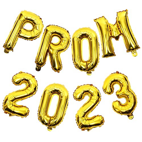 DINHEAROM 2 Sätze Folienballons Graduation Party Dekoration Goldene Prom Ballons für Klassenraum Feier Langlebige Helle Abschluss Deko für Festliche Atmosphäre von DINHEAROM
