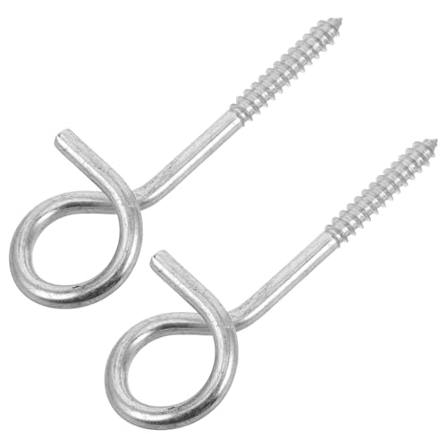 DINHEAROM 2 Stück Edelstahl-schraubösen, Robuste Augenschrauben, Schrauben, Schaukelaufhänger, Metall-ösenhaken Für Drinnen Und Draußen, Ergonomisches Design DINHEAROM 2 Stück Edelstahl-schraubösen, Robuste Augenschrauben, Schrauben, Schaukelaufhänger, Metall-ösenhaken Für Drinnen Und Draußen, Ergonomisches Design von DINHEAROM