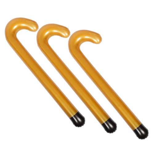 DINHEAROM 3 Stück Teiliges Aufblasbares Gehstock PVC Gehhilfe für Kostümzubehör für Halloween und Partys Leicht und Tragbar für Verschiedene Anlässe DINHEAROM 3 Stück Teiliges Aufblasbares Gehstock PVC Gehhilfe für Kostümzubehör für Halloween und Partys Leicht und Tragbar für Verschiedene Anlässe von DINHEAROM