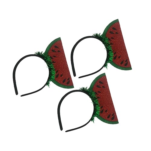 DINHEAROM 3 Stück Wassermelonen Stirnband für Damen Haarreifen Stylischer Kopfschmuck Obstparty Zubehör Fröhliche Dekoration für Feiern DINHEAROM 3 Stück Wassermelonen Stirnband für Damen Haarreifen Stylischer Kopfschmuck Obstparty Zubehör Fröhliche Dekoration für Feiern von DINHEAROM