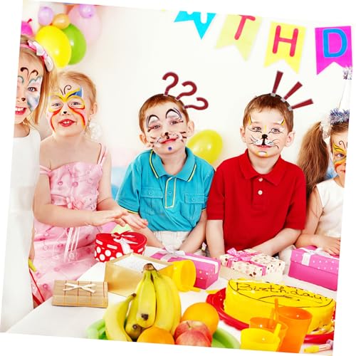 DINHEAROM 4 Stück Fragezeichen Haarreifen Teiliges Stirnband Kostüm Kopfschmuck Party Headwear für Fasching Halloween und Fotoshootings Auffälliges Design Modisches Accessoire DINHEAROM 4 Stück Fragezeichen Haarreifen Teiliges Stirnband Kostüm Kopfschmuck Party Headwear für Fasching Halloween und Fotoshootings Auffälliges Design Modisches Accessoire von DINHEAROM