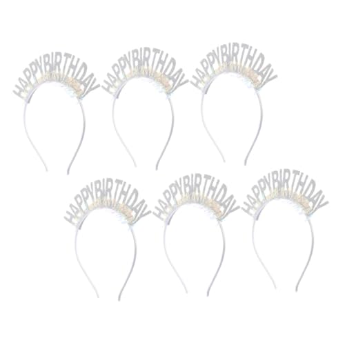 DINHEAROM 6 Stück Glitzernde Tiara für und Mädchen Haaraccessoires für Geburtstagsfeiern und Festliche Anlässe Weiß DINHEAROM 6 Stück Glitzernde Tiara für und Mädchen Haaraccessoires für Geburtstagsfeiern und Festliche Anlässe Weiß von DINHEAROM