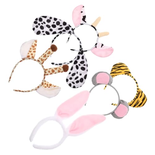 DINHEAROM 6Stücke Teiliges Cartoon Tierkopfband für Erwachsene Haarreif für Kostümpartys Maskeraden und Rollenspiele Hund Giraffe Tiger Kuh und Hasenohren DINHEAROM 6Stücke Teiliges Cartoon Tierkopfband für Erwachsene Haarreif für Kostümpartys Maskeraden und Rollenspiele Hund Giraffe Tiger Kuh und Hasenohren von DINHEAROM