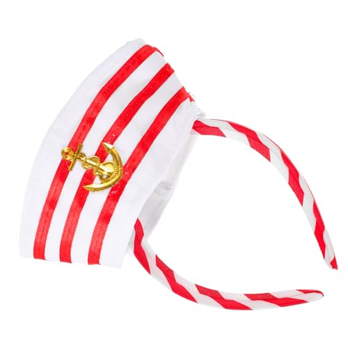 DINHEAROM Matrosenhut Stirnband für Karneval Kapitänsmütze Haarreifen im Maritimen Stil Accessoire für Cosplay Party und Besondere Anlässe Kreative Nautische Dekoration DINHEAROM Matrosenhut Stirnband für Karneval Kapitänsmütze Haarreifen im Maritimen Stil Accessoire für Cosplay Party und Besondere Anlässe Kreative Nautische Dekoration von DINHEAROM