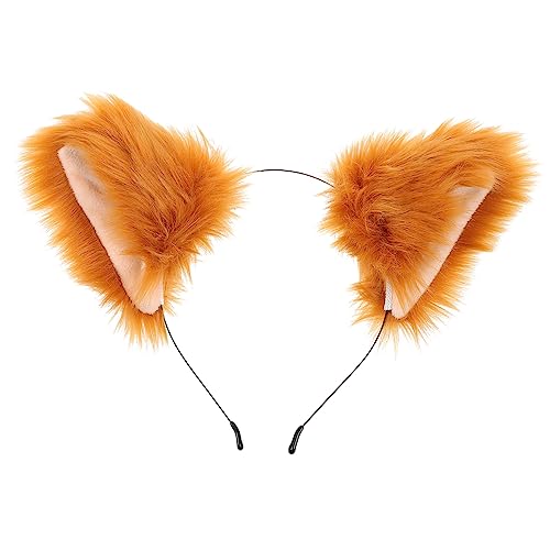 DINHEAROM Multifunktionales Tierohren Haarband für Cosplay Flauschiges Fuchs Stirnband für Halloween Partys und Kostüme Leicht und Bequem für Stundenlangen Tragekomfort DINHEAROM Multifunktionales Tierohren Haarband für Cosplay Flauschiges Fuchs Stirnband für Halloween Partys und Kostüme Leicht und Bequem für Stundenlangen Tragekomfort von DINHEAROM