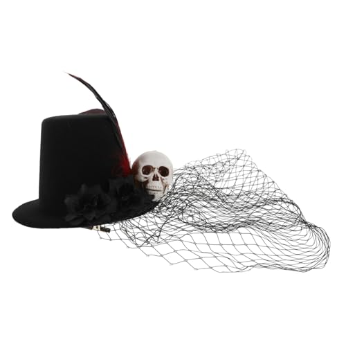 DINHEAROM Schwarzes Schleier Haaraccessoire mit Detail für Halloween Vintage Rosen und für Fotografie und Kostümpartys DINHEAROM Schwarzes Schleier Haaraccessoire mit Detail für Halloween Vintage Rosen und für Fotografie und Kostümpartys von DINHEAROM