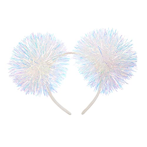 DINHEAROM Tinsel Foil Pompom Haarreifen für Glitzerndes Weihnachts Stirnband für Kostümpartys Festivals und Kreative Fotografie für Mädchen und Jugendliche DINHEAROM Tinsel Foil Pompom Haarreifen für Glitzerndes Weihnachts Stirnband für Kostümpartys Festivals und Kreative Fotografie für Mädchen und Jugendliche von DINHEAROM
