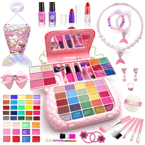 Kinderschmink Set Mädchen Schminkkoffer Armband Haarreif Halskette 57 PCS Waschbar Schminke Kinder Make Up Set Spielzeug Prinzessin Weihnachts Geburtstags Geschenke ab 4 5 6 7 8 9 10 11 Jahre Kinderschmink Set Mädchen Schminkkoffer Armband Haarreif Halskette 57 PCS Waschbar Schminke Kinder Make Up Set Spielzeug Prinzessin Weihnachts Geburtstags Geschenke ab 4 5 6 7 8 9 10 11 Jahre von DINO SONO